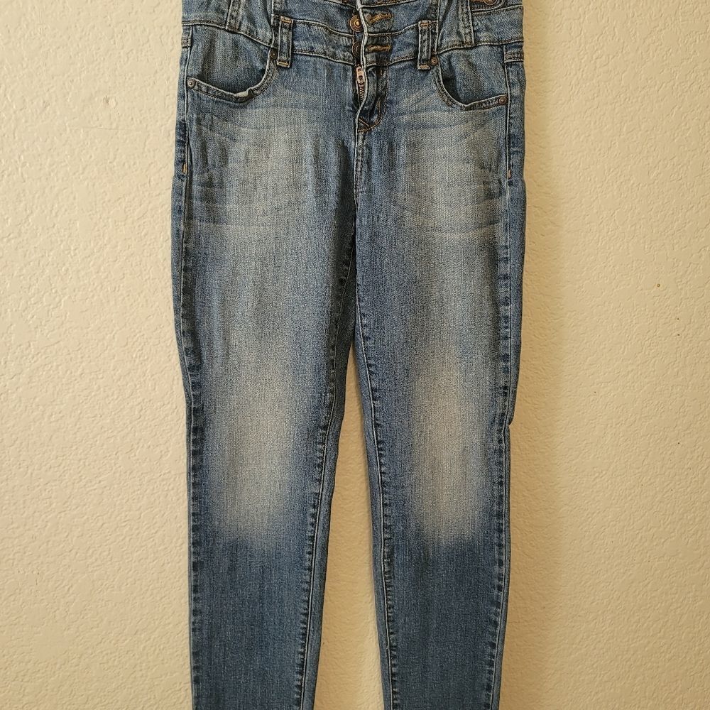 𝅺eunina Womens High Waist Skinny Jeans light Wash size-7
